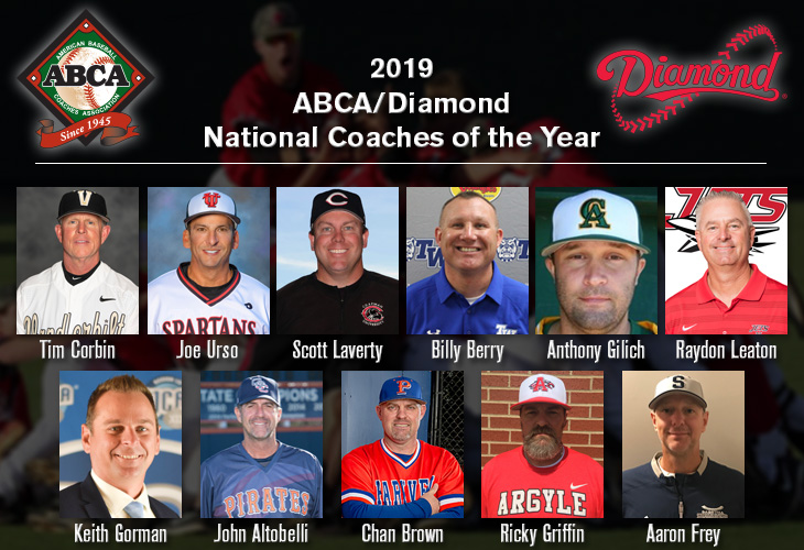 2019 ABCA/Diamond National Coaches of the Year