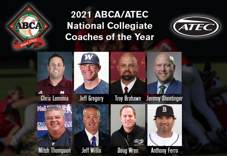 2021 ABCA/ATEC National Coaches of the Year