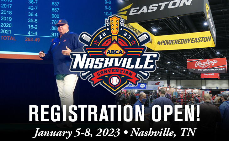 ABCA Convention Save the Date with a photo of the clinics and Trade Show