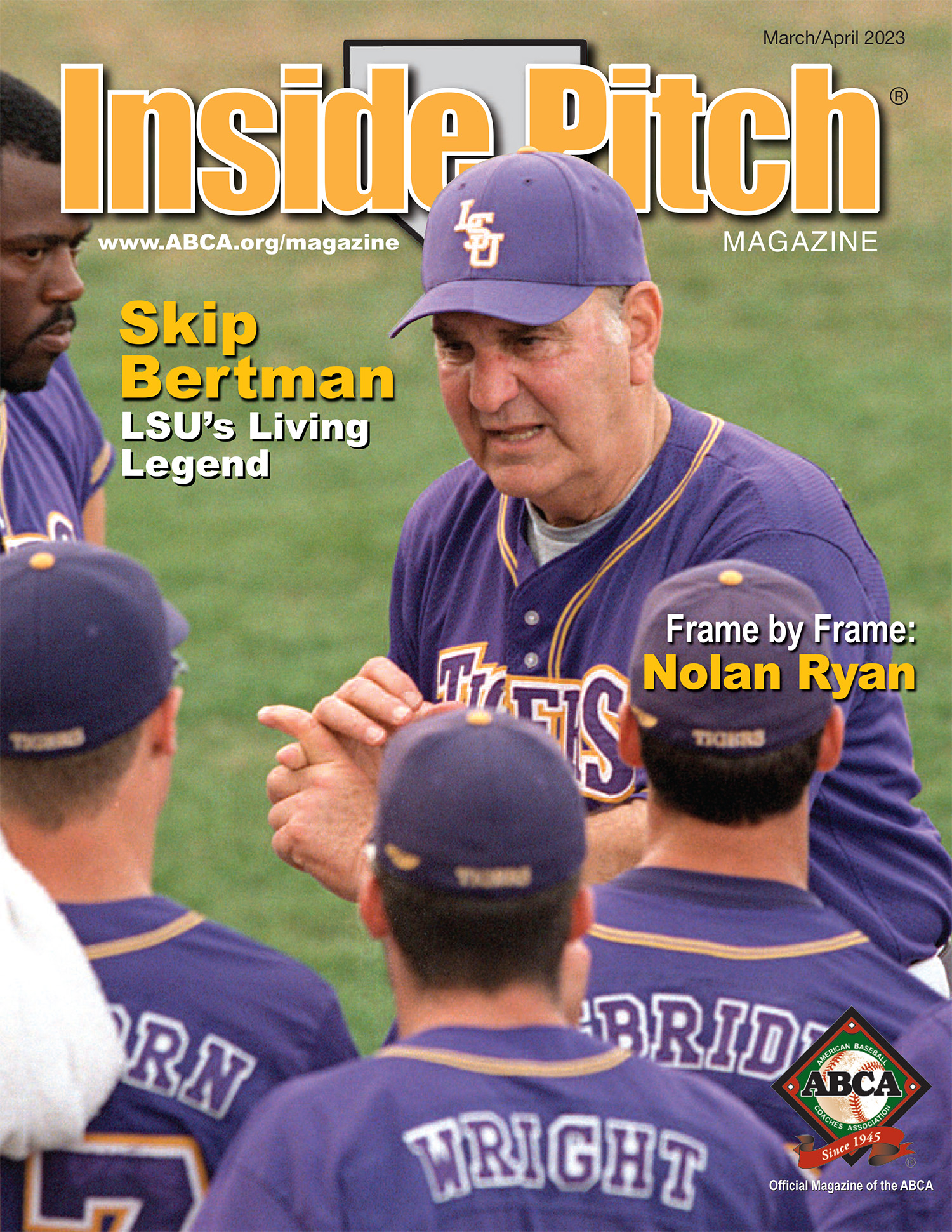 Inside Pitch Magazine Cover with Skip Bertman