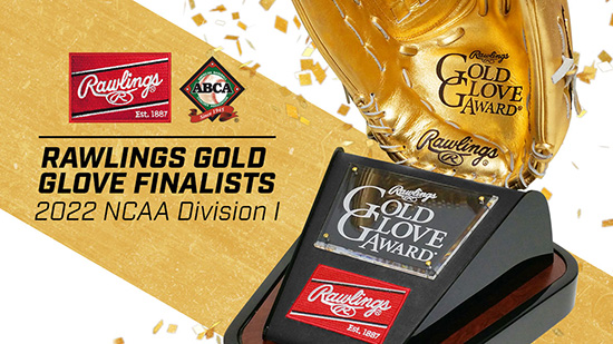 ABCA and Rawlings announce 2022 NCAA Div. I Gold Glove Finalists