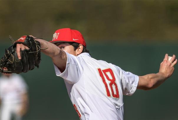 On deck hitter looking at pitcher